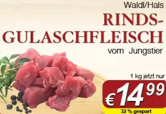 Waldl/Hals RINDS- GULASCHFLEISCH vom Jungstier