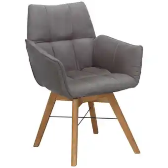 XXXLutz Armlehnstuhl in holz, textil eichefarben, cappuccino Angebot