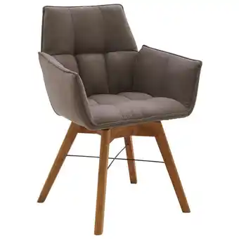 XXXLutz Armlehnstuhl in holz, textil eichefarben, cappuccino Angebot