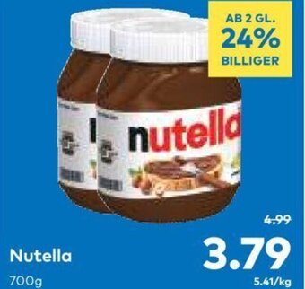 T&G Nutella 700 g Angebot
