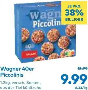 T&G Wagner 40er Piccolinis 1.2kg, versch. Sorten, aus der Tiefkühltruhe Angebot