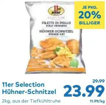 T&G 11er Selection Hühner-Schnitzel 2kg, aus der Tiefkühltruhe Angebot