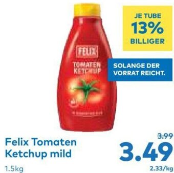 T&G Felix Tomaten Ketchup mild 1.5kg Angebot