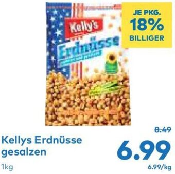 T&G Kellys Erdnüsse gesalzen 1kg Angebot