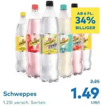 T&G Schweppes 1.251,versch. Sorten Angebot