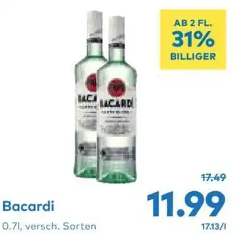 T&G Bacardi 0.71, versch. Sorten Angebot