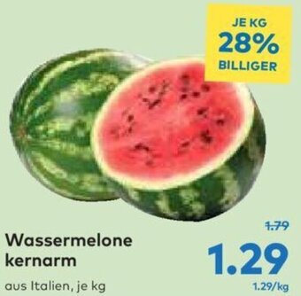 T&G Wassermelone kernarm aus Italien, je kg Angebot