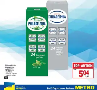 Metro Philadelphia Frischkäse Portionen -24x16,67-g-Pkg Angebot