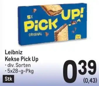 Metro Leibniz Kekse Pick Up .div. Sorten • 5x28-g-Pkg Stk Angebot