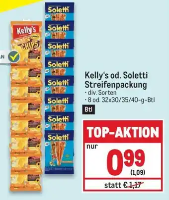 Metro Kelly's od. Soletti Streifenpackung • div. Sorten Angebot