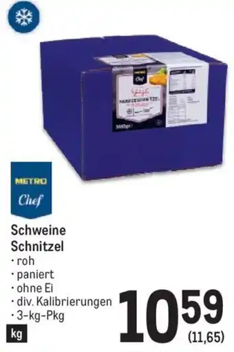 Metro Schweine Schnitzel • div. Kalibrierungen -3-kg-Pkg Angebot