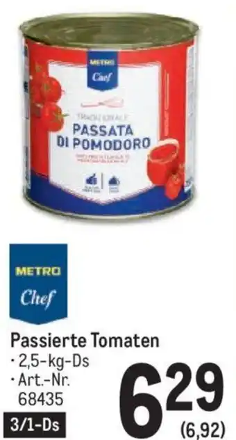 Metro Passierte Tomaten -2,5-kg-Ds Angebot