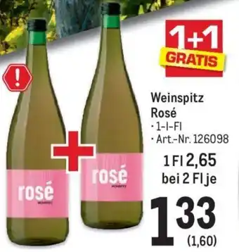 Metro Weinspitz Rosé 1-l-Fl Angebot