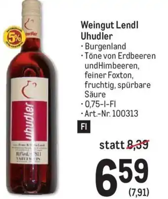 Metro Weingut Lendl Uhudler 0,75-l-Fl Angebot