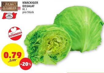 PENNY KNACKIGER EISSALAT KL. I pro Stück Angebot