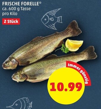 PENNY FRISCHE FORELLE** ca. 600 g Tasse pro Kilo Angebot