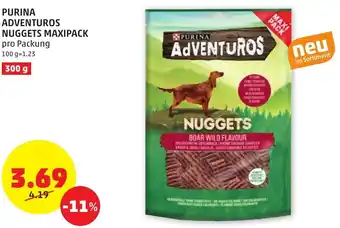 PENNY PURINA ADVENTUROS NUGGETS MAXIPACK pro Packung Angebot