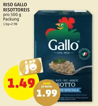 PENNY RISO GALLO RISOTTOREIS pro 500 g Packung Angebot