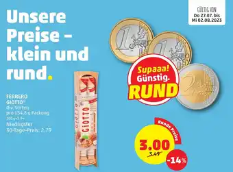 PENNY FERRERO GIOTTO* div. Sorten pro 154,8 g Packung Angebot