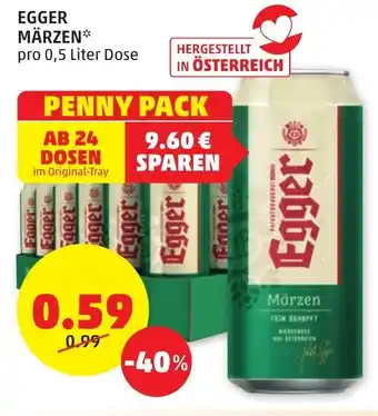 PENNY EGGER MÄRZEN* pro 0,5 Liter Dose Angebot
