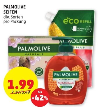 PENNY PALMOLIVE SEIFEN div. Sorten pro Packung Angebot
