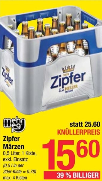 Maximarkt Zipfer Märzen 0,5 Liter, 1 Kiste, exkl. Einsatz Angebot