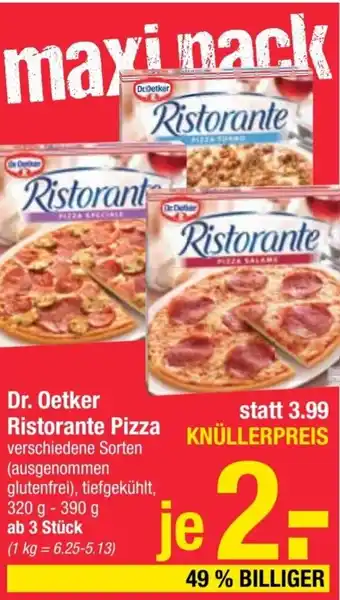 Maximarkt Dr. Oetker Ristorante Pizza 320 g - 390 g Angebot