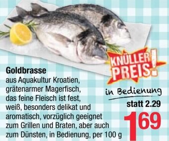 Maximarkt Goldbrasse in Bedienung, per 100 g Angebot