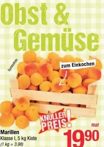 Maximarkt Marillen Klasse 1, 5 kg Kiste Angebot