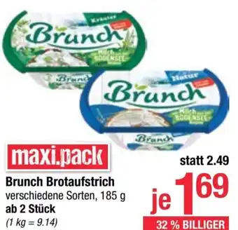 Maximarkt Brunch Brotaufstrich Angebot