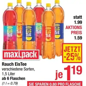 Maximarkt Rauch EisTee verschiedene Sorten, 1,5 Liter Angebot