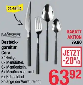Maximarkt MÄSER Besteck- garnitur Cora 24-teilig Angebot