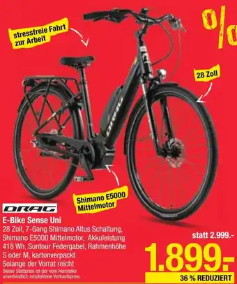 Maximarkt DRAG E-Bike Sense Uni Angebot