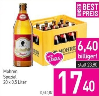 Sutterlüty Mohren Spezial 20 x 0,5 Liter Angebot