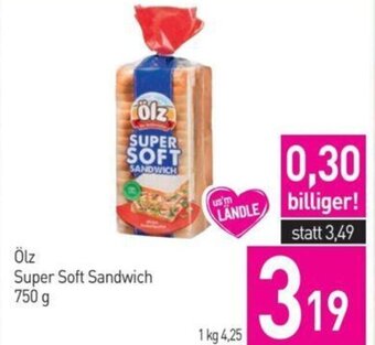 Sutterlüty Ölz Super Soft Sandwich 750 g Angebot