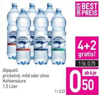Sutterlüty Alpquell prickelnd, mild oder ohne Kohlensäure 1,5 Liter Angebot