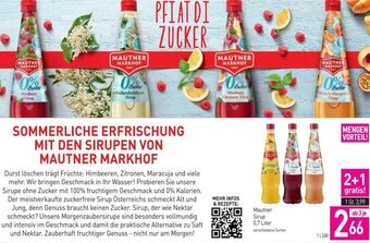 Sutterlüty Mautner Sirup 0,7 Liter Angebot