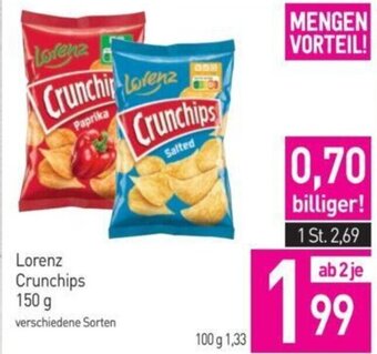 Sutterlüty Lorenz Crunchips 150 g Angebot