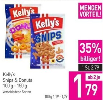 Sutterlüty Kelly's Snips & Donuts 100 g - 150 g Angebot