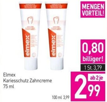 Sutterlüty Elmex Kariesschutz Zahncreme 75 ml Angebot