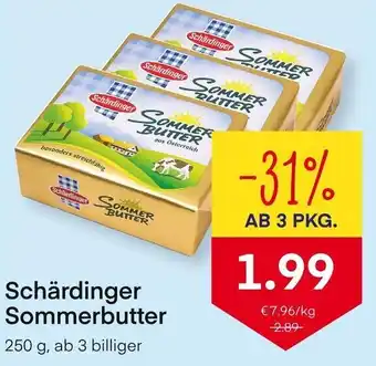 MPreis Schärdinger Sommerbutter 250 g, ab 3 billiger Angebot