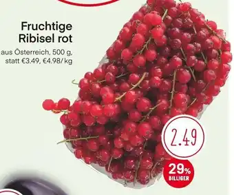 MPreis Fruchtige Ribisel rot aus Österreich, 500 g, statt €3.49, €4.98/kg Angebot
