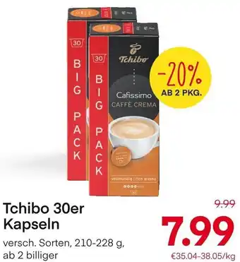 MPreis Tchibo 30er Kapseln versch. Sorten, 210-228 g Angebot