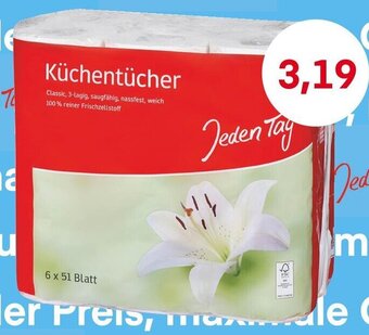 MPreis Jeden Tag Küchentücher Angebot