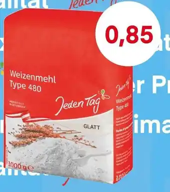 MPreis Jeden Tag Weizenmehl Type 480 Angebot