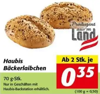 Nah&Frisch Haubis Bäckerlaibchen 70 g-Stk. Angebot