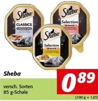 Nah&Frisch Sheba versch. Sorten 85 g-Schale Angebot