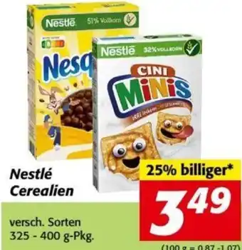 Nah&Frisch Nestlé Cerealien versch. Sorten 325 - 400 g-Pkg. Angebot