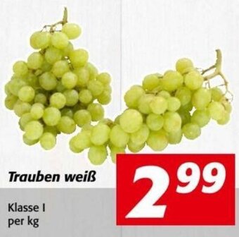 Nah&Frisch Trauben weiß Klasse I per kg Angebot