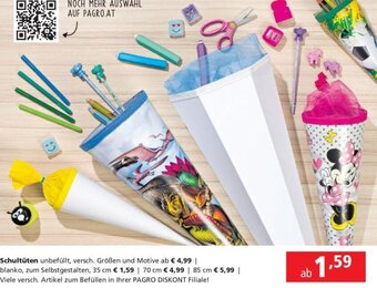 Pagro Diskont Schultüten Angebot